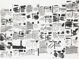 an image of a black and white drawing of a bunch of papers