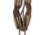 a picture of a necklace made of beads and tassels