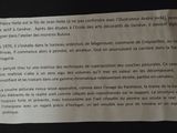 a piece of paper that has a message on it