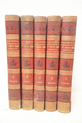 Ecole impériale vétérinaire de Lyon 1° prix 1866 animaux du conco...