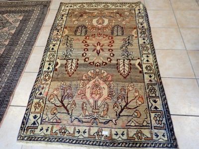 les deux tapis qui se trouvent sur le sol de la pièce