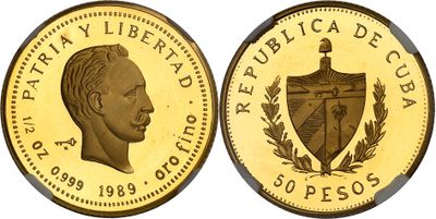 a close up of a gold coin with a picture of a man on it