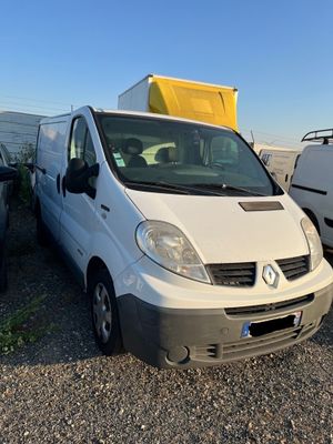 a picture of a white van parked in a lot