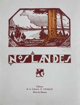 un vieux livre avec une image de phare en arrière-plan