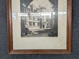 une photo d'une photo d'un bâtiment dans un cadre