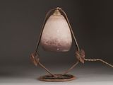 an image of a lamp that is on a table