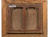 an image of a picture of a wooden frame with a window in it