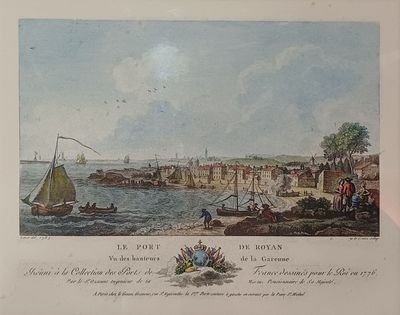 "Vue du port de Royan", "Vue du port de Rochefort", "Vue du …