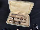 a case with a bunch of different items in it