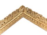 an image of a picture of a gold frame on a white background