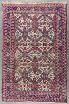 Tapis oriental fait à la main, Kazak (297 x 198 cm).