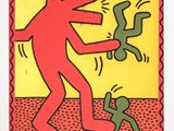 une image représentant un tableau où l'on voit un homme avec un chien sur le dos