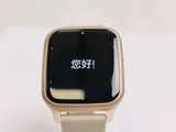 a smart watch that is on display on a table