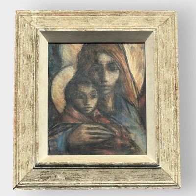 Jordi BONET (1932-1979) Vierge à l'enfant