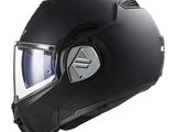 the helmet is black and has a clear vise on it