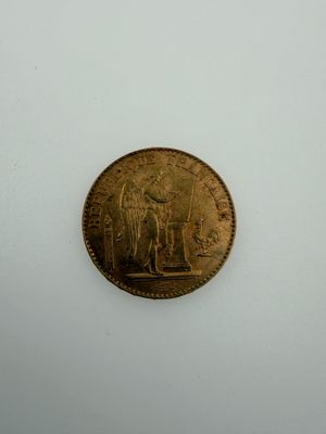 FRANCE. 1 pièce en or de 20 francs au génie.
