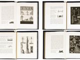 four pages of a book with pictures of people on them