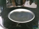 a close up view of a pan on a stove top