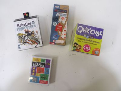 Lot de 4 Jeux de société : Quiz'Cube, Je comprends mes réact…