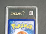 the pokemon game is in a plastic case on a table