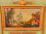 a picture of a painting on the wall of a room