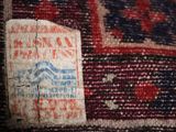 a close up of a piece of fabric with a label on it