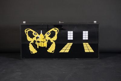 Yves NETZHAMMER (né en 1970). Caisson lumineux représentant …