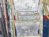 two ladders that are next to each other in a room
