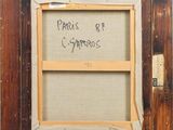 an old picture frame with a message written on it