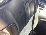 a picture of the inside of a car with the dash light on