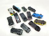 a lot of toy cars that are sitting on a table