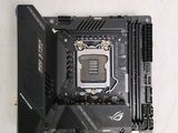 a close up of a motherboard with a cpu in it