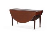 a small table with a drop leaf on the top of it