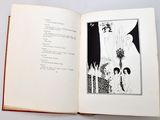 an open book with a picture of a woman and a child