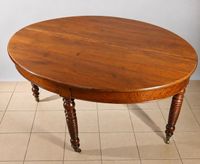 Table demi-lune en acajou à plateau portefeuille reposant su… (photo 2)
