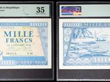 trois billets de banque différents portant l'image d'un homme et d'une femme