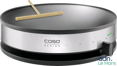 coso design electric skillet with wooden handle in stainless steel finish