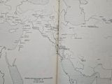 an open book with a map of the middle east and the middle east
