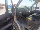 a picture of the inside of a truck with the door open
