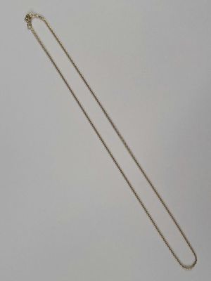 un collier en or auquel est attachée une chaîne