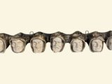 a picture of a group of teeth hanging on a wall
