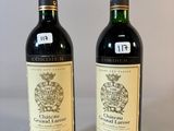 deux bouteilles de vin posées l'une à côté de l'autre sur une table