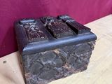 a small wooden box that is sitting on a table