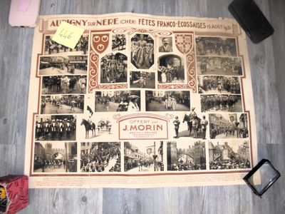 an old newspaper with a bunch of pictures on it