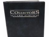 collector ' s card album with black cover and silver logo