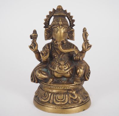 statue en laiton du dieu hindou Ganesha