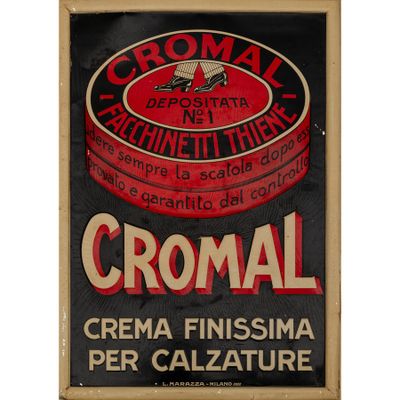 Cromal, Facchinetti, Thiene Enseigne en fer-blanc lithograph…