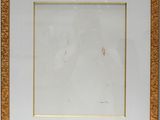 a painting of a man and a woman in a gold frame