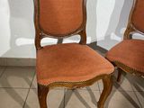pair of antique chairs with orange upholstered upholstered upholstered upholstered upholstered upholstered upholstered upholstered uphol