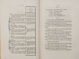 an open book with a page in it on a table